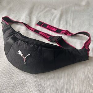Puma Black and Pink waist bag